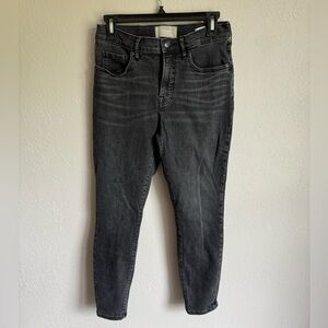 Everlane Black Denim Mid Rise Skinny Ankle Jeans Womens 29 Stretch Casual